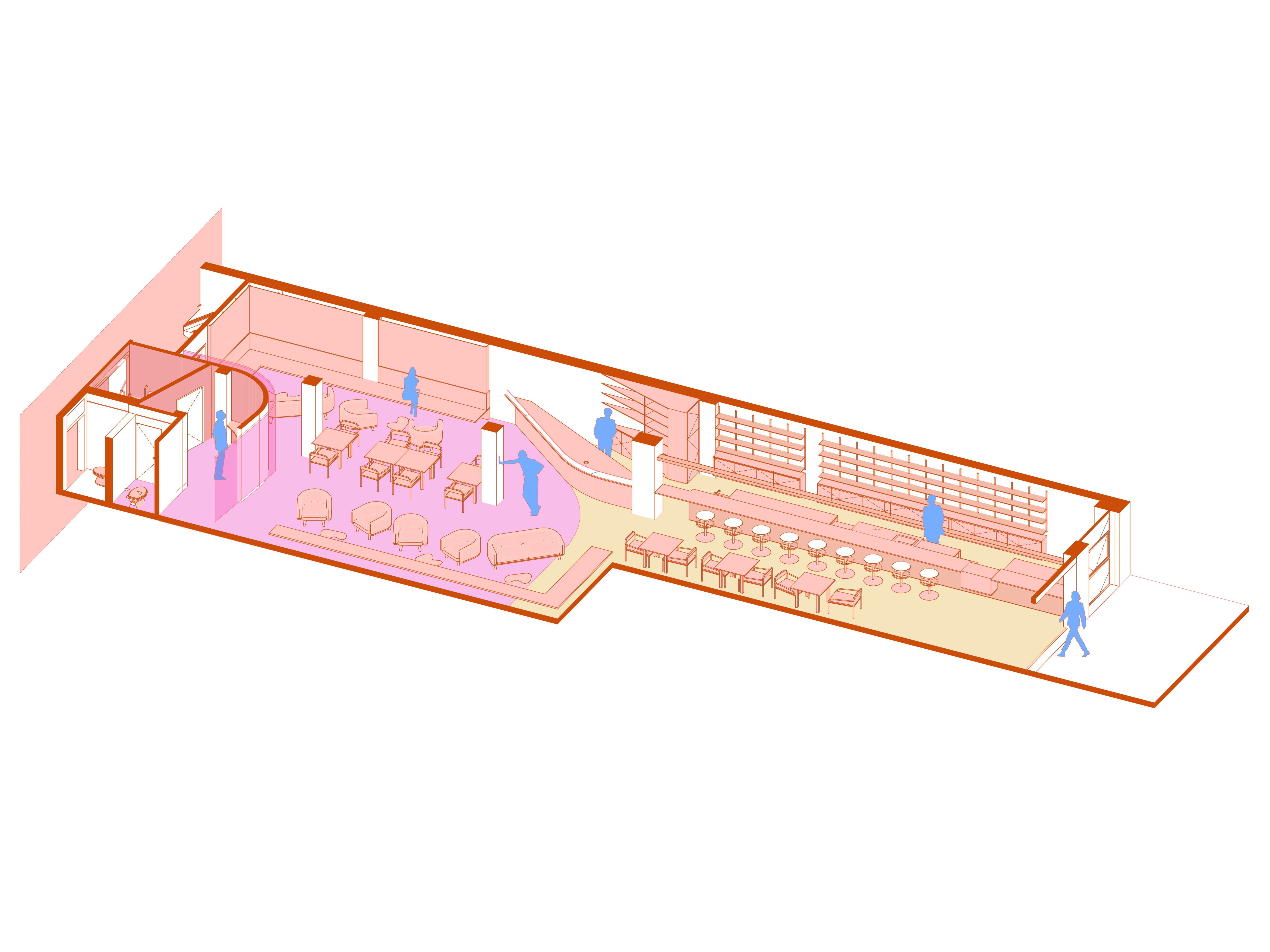 Bar Toalha — diagrama isométrico